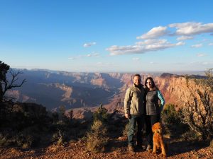 Caitlin, Tucker, and Oakley at the Grand Canyon.