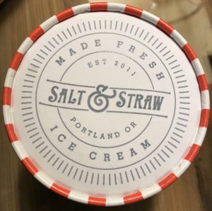 The Salt & Straw ice cream label.