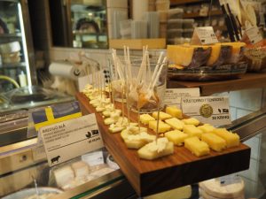 A plate of Swedish cheese.