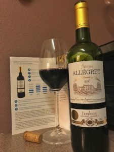 2016 Chateau Allegret, Bordeaux wine.