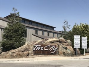 A photo fo the entrance to Tin City in Paso Robles.