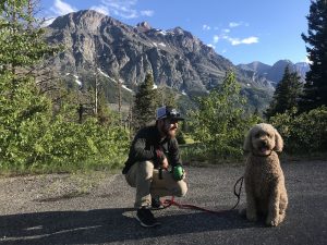 Tucker and Oakley in Glacier National Park.