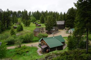 A birds eye view of Garnet Ghost Town.