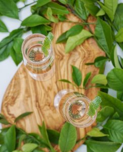 Birds eye view of the cocktails