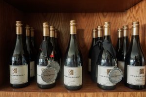 A selection of Youngberg Hill wines with medals