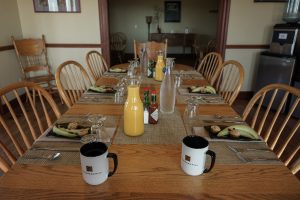 Photo of breakfast table at Youngberg Inn.