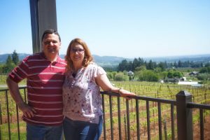 Dave and Sara Specter at Bells Up Winery