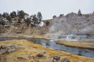 Hot springs near Mammoth Lakes