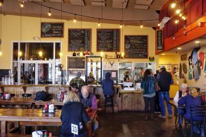 The interior of Mountain Rambler Brewery