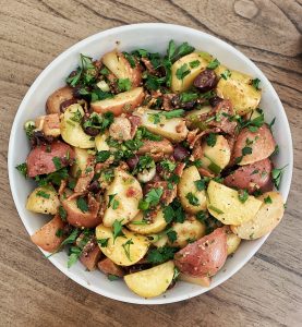 Overhead shot of the Wine Country Potato Salad