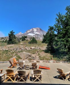 View of Mt. Hood from the Lodge. 