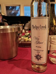 A bottle of Phelps Creek Eiswein