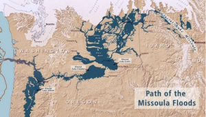 Map of the Missoula Floods path